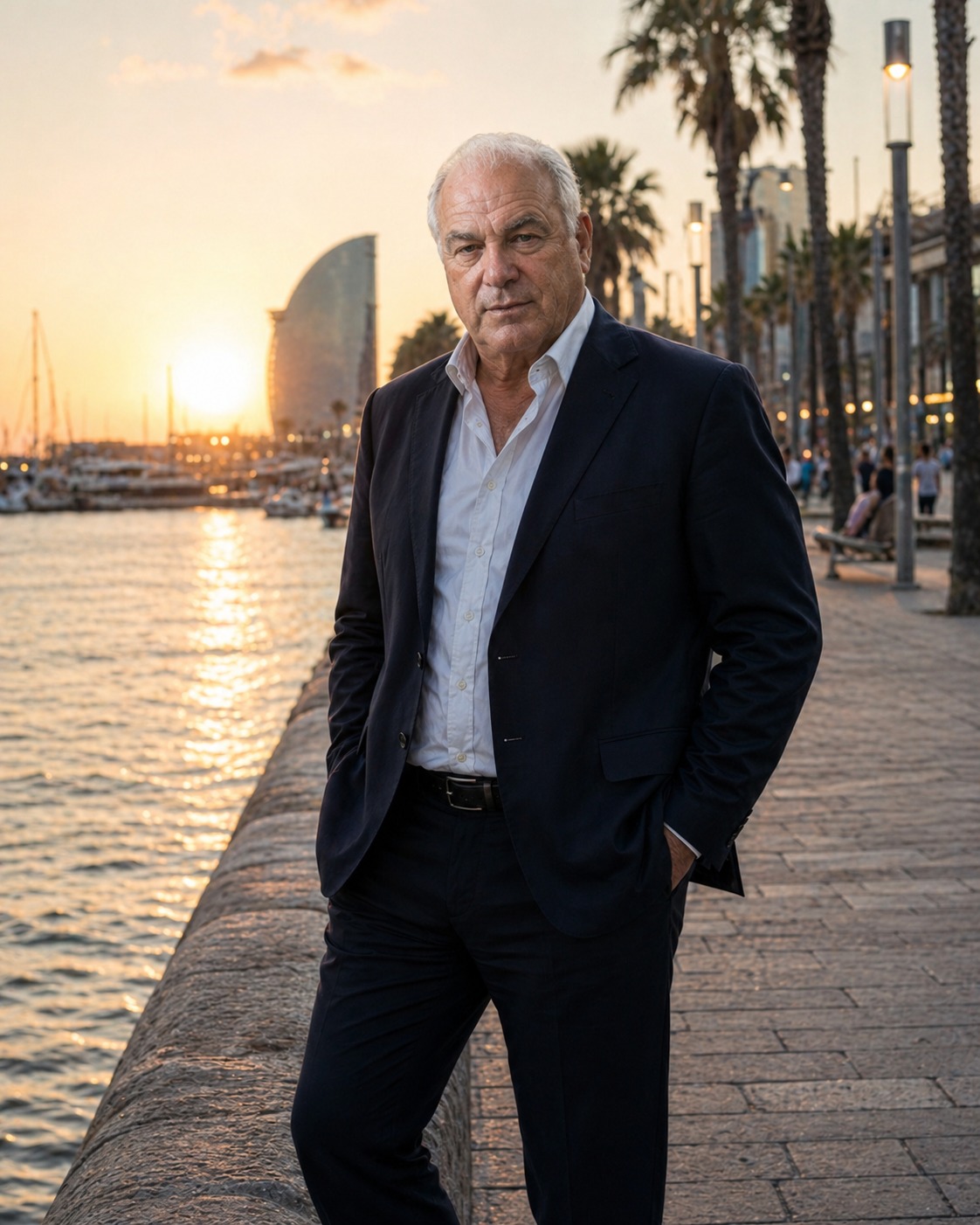 Tony Iavorone on a seaside promenade in Barcelona